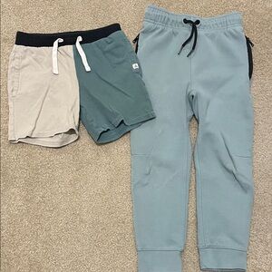 GAP/Old Navy Kids Two-Pack Shorts and Joggers - Green and Cream